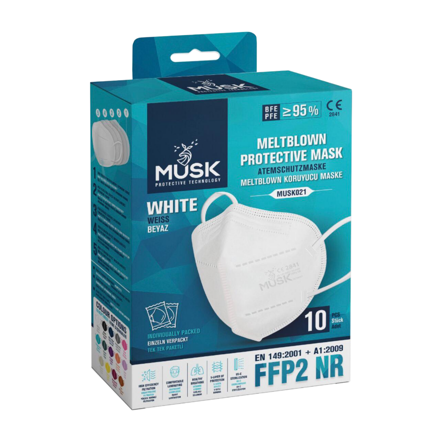 FFP2 Maske MUSK | WEISS